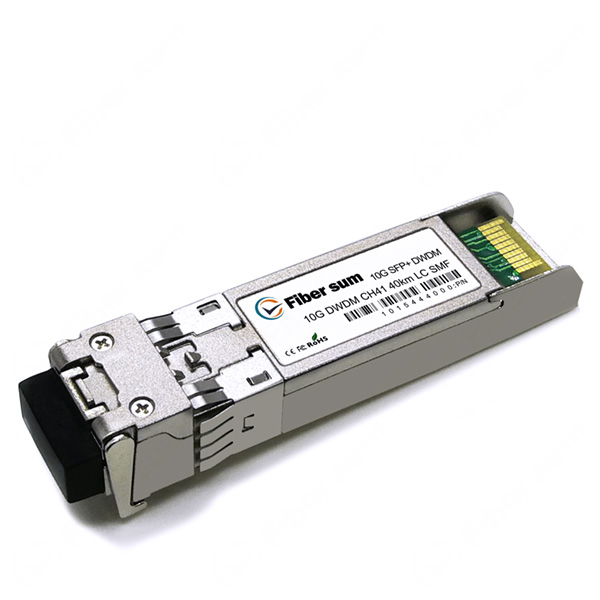 Cisco DWDM-SFP10G-44.53 Compatible 10G DWDM SFP+ 40km (24.8 mi) 1544.53nm CH41 LC SMF DOM Optical Module